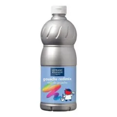 LB EDUCATION GOUACHE REDIMIX 1L BTL SILVER