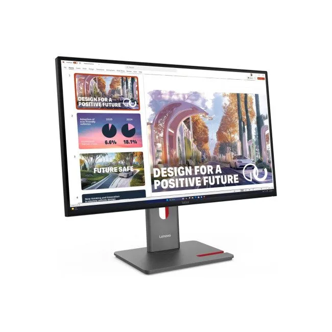 Lenovo ThinkVision P27QD-40 27-inch QHD IPS Monitor – 120Hz, 4ms, 350 nits, USB-C 140W Docking, HDMI 2.1, DP 1.4, Ethernet, VESA 100x100 — image 4