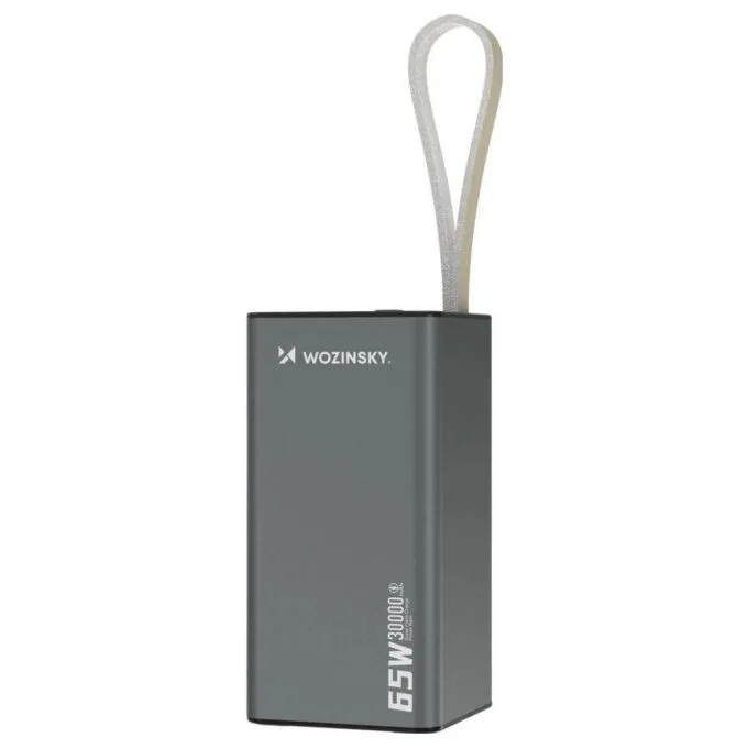 Wozinsky K65+ 65W 30000 mAh 2x USB-C, 1x USB-A 65W black — image 1