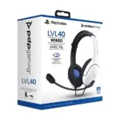 PDP Gaming LVL40 Wired Stereo Gaming Headset for PlayStation PS4/PS5 & PC — 40mm Drivers, Flip-to-Mute Mic, 3.5mm Analog