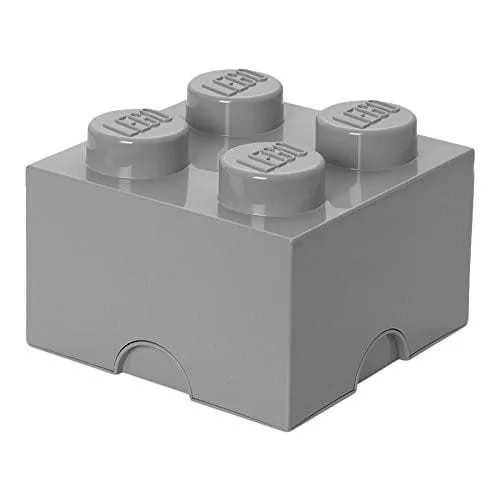 Lego Storage Brick 4 Grey — image 1