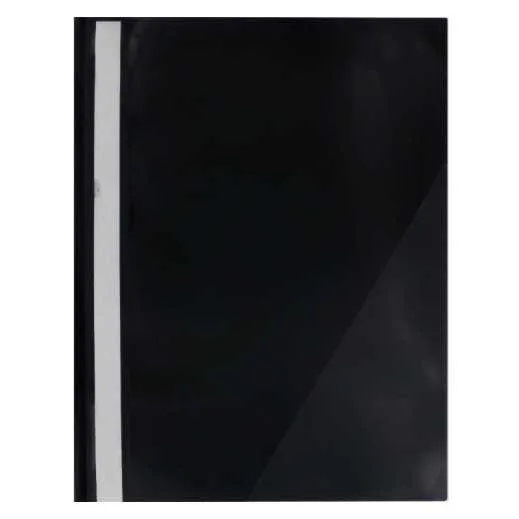 ALPHA PLASTIC FLAT FILE WITH POCKET BLACK — image 1
