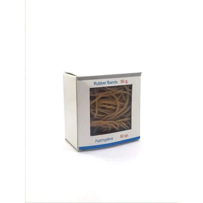 RUBBER BANDS 100% CREPE 50 GRAMS BOX - 60X1.3MM — image 1