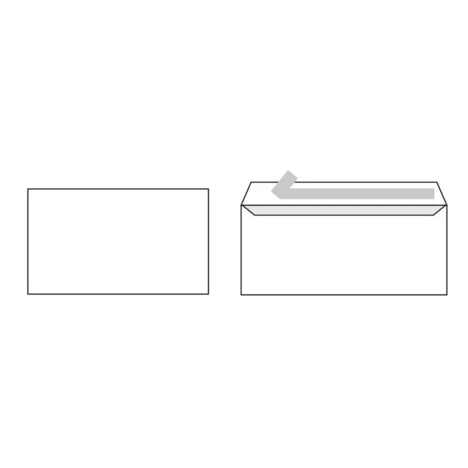 GOLDEN PRIME - WHITE ENV. P&S 114X229MM 100GSM - 50PCS PACK — image 1
