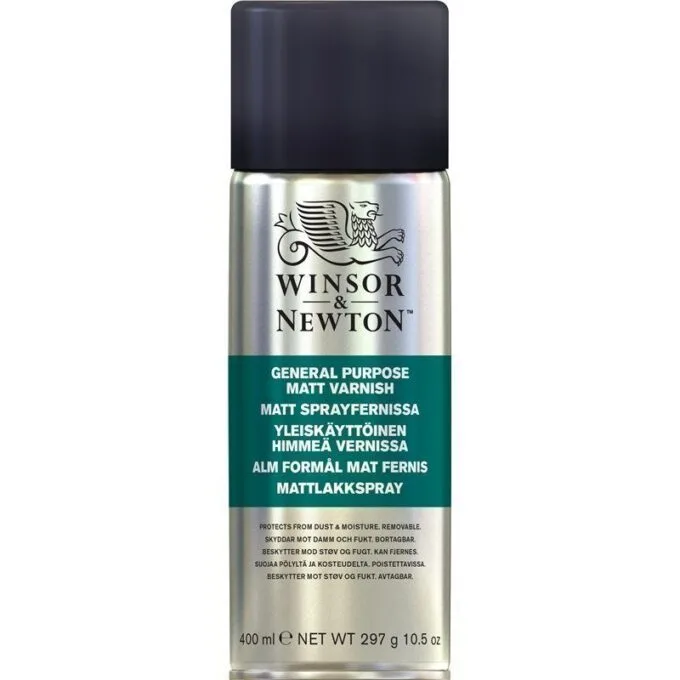 W&N OIL ADDITIVE 400ML SPRAY ALL PURPOSE MATT VARNISH V2 — image 1