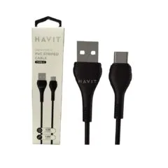 HAVIT HV-CB6161 USB-A to USB-C 1m PVC Cable – Black