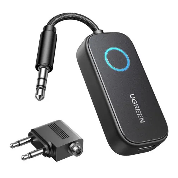 Bluetooth receiver / transmitter 5.3 Ugreen CM671, mini jack 3.5mm, 300mAh + aircraft adapter — image 2