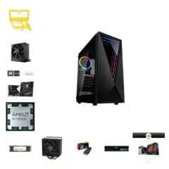 Custom 1080p Gaming PC - Ryzen 5 7500F, RX 9060 XT, 16GB DDR5, 1TB NVMe