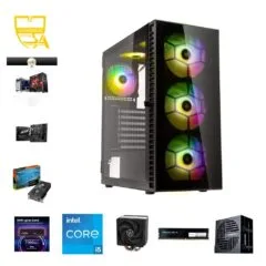 Custom Gaming PC - Intel Core i5-12400F, RTX 5060 8GB, 16GB DDR4, 1TB NVMe