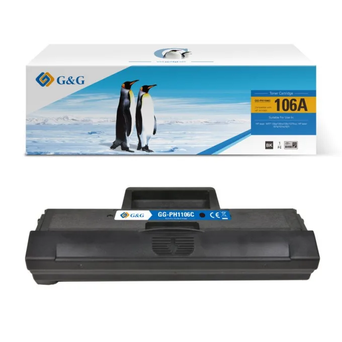 G&G W1106A Black Compatible Toner Cartridge - 1000 pages - W1106A — image 1