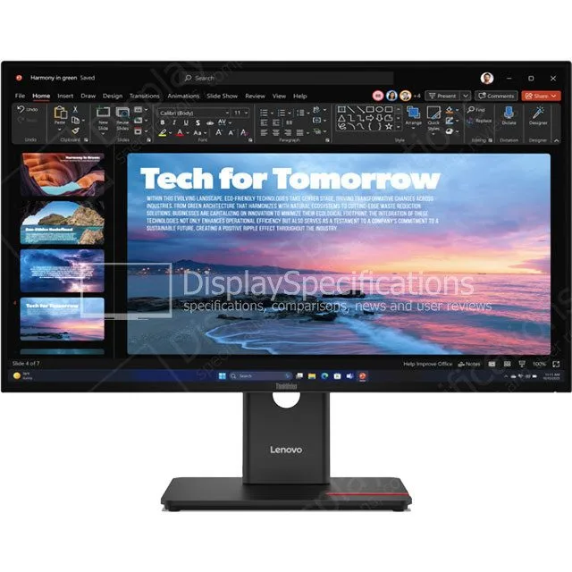 Lenovo ThinkVision T27QD-40 27-inch QHD USB-C Docking Monitor – IPS, 120Hz, 4ms, HDMI 2.1, DP 1.4 Out, 100W PD, Full Ergonomics — image 1