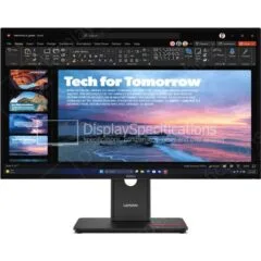 Lenovo ThinkVision T27QD-4v - 27-inch QHD IPS Business Monitor with Webcam, Speakers, USB-C 100W PD, HDMI 2.1, DP 1.4, Ethernet - 64B8UAT1EU