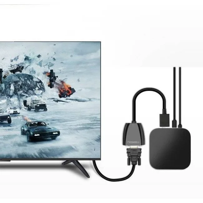 Ugreen HDMI do VGA MM105, bez audio czarny — image 1