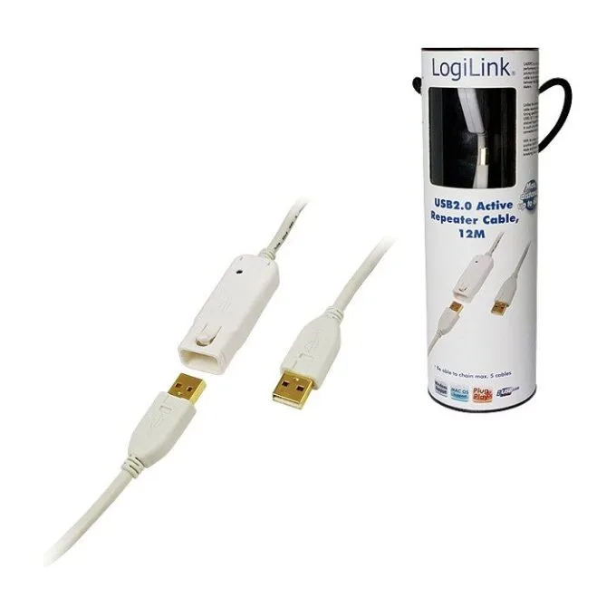 LogiLink 12m USB 2.0 USB cable — image 1