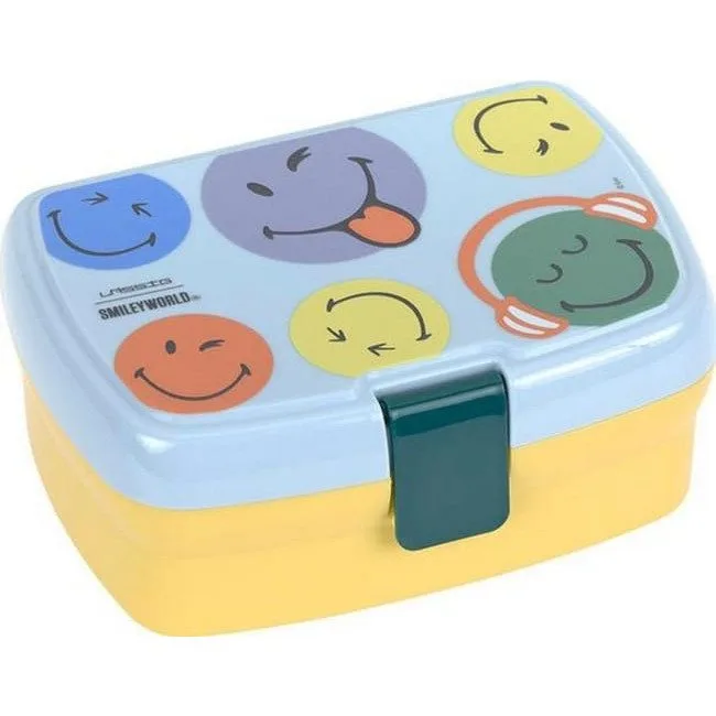 Lassig Smiley World blue lunchbox z wkładką — image 1