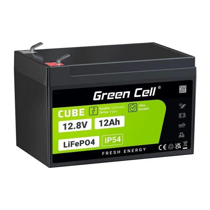 Green Cell LFPGC12V12AH UPS battery — image 1