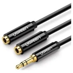 Ugreen AV123 AUX Jack 3,5 mm, 25cm czarny — image 1