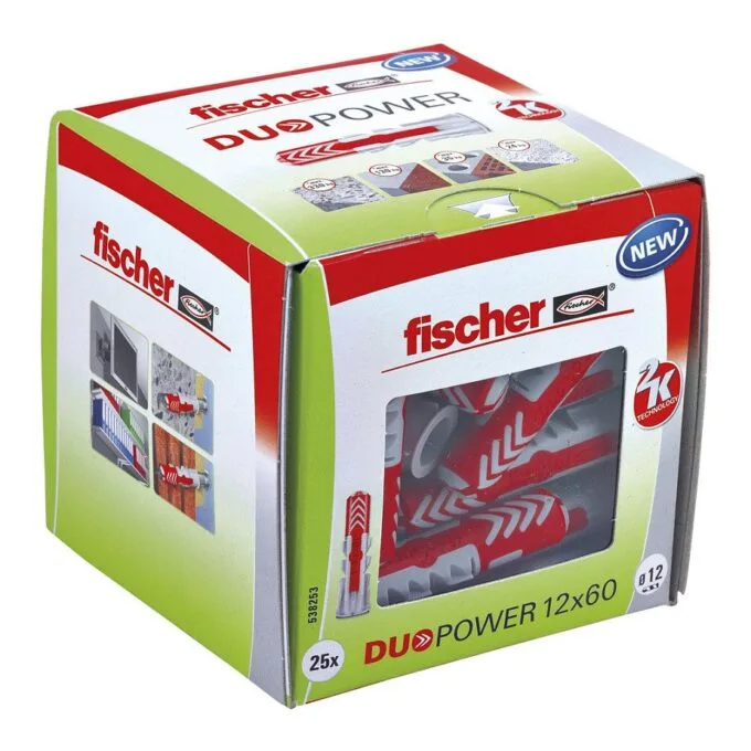 fischer DuoPower 12x60 Universaldübel-Sortiment 12 x 60 mm, 25 Stück — image 1