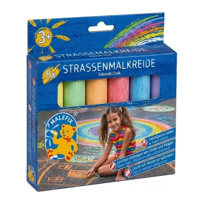MALEFIX Straßenmalkreide 6er Packung Jumbo — image 1