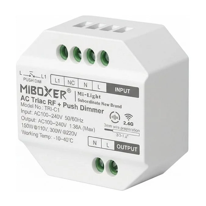 LED Dimmer Controller AC TRIAC RF+Push *Milight/Miboxer* — image 1