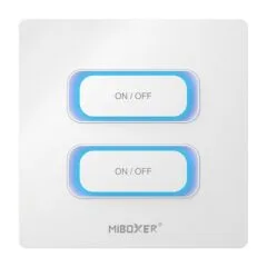 LED Fernbedienung 2 Gang Smart Switch Wifi + 2,4GHz Bewegungssensor + Dimm *Milight/Miboxer* (w)