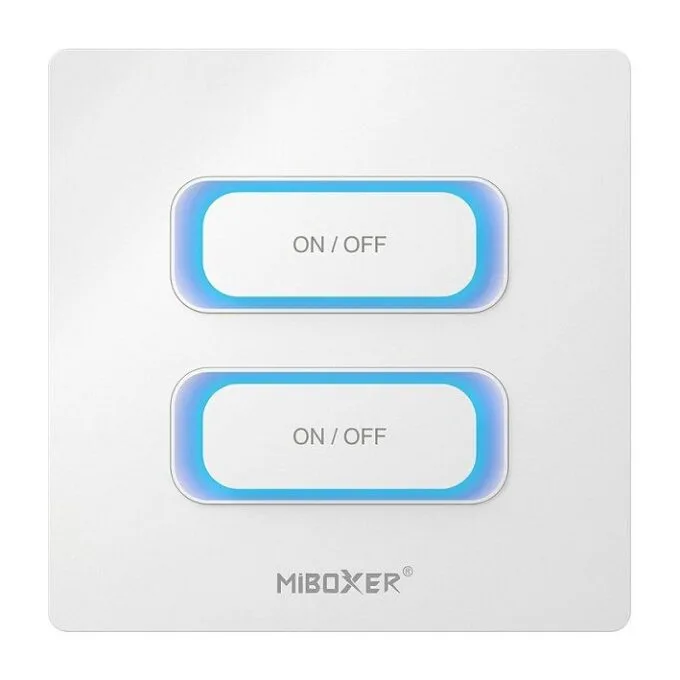 LED Fernbedienung 2 Gang Smart Switch Wifi + 2,4GHz Bewegungssensor + Dimm *Milight/Miboxer* (w) — image 1