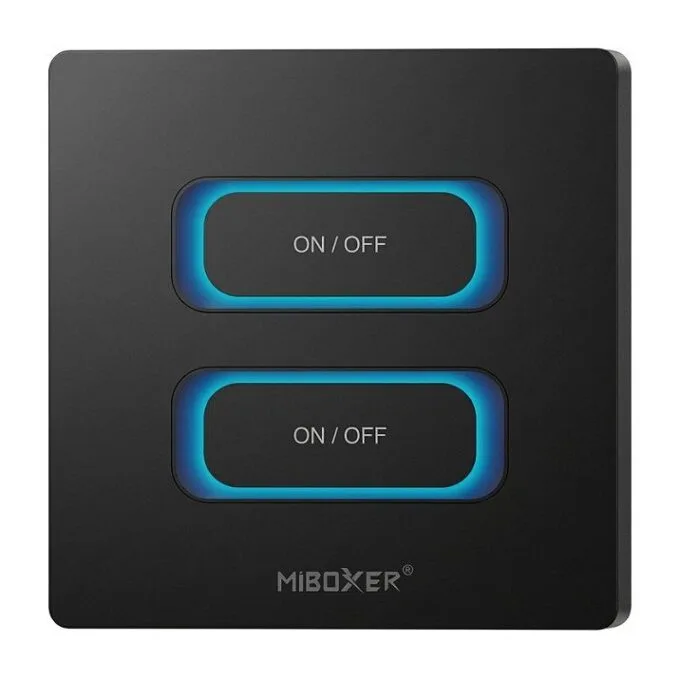 LED Fernbedienung 2 Gang Smart Switch Zigbee 3.0 + 2,4GHz Bewegungssensor + Dimm *Milight/Miboxer* (b) — image 1