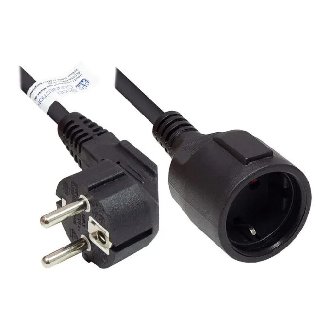Good Connections Schutzkontakt Verlängerung schwarz 10m — image 1