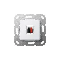 GIRA 569203 Lautsprecher Anschluss 1fach Einsatz Reinweiß — image 1
