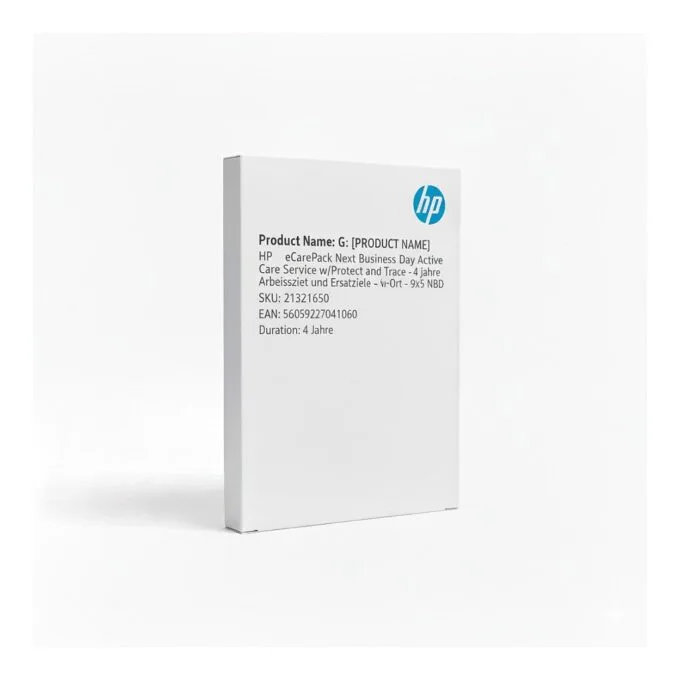 G HP eCarePack Next Business Day Active Care Service w/Protect and Trace Arbeitszeit und Ersatzteile - 4 Jahre - Vor-Ort - 9x5 NBD — image 1