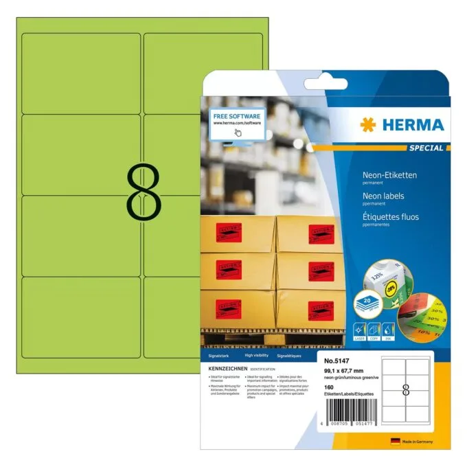 HERMA 5147 self-adhesive label — image 1