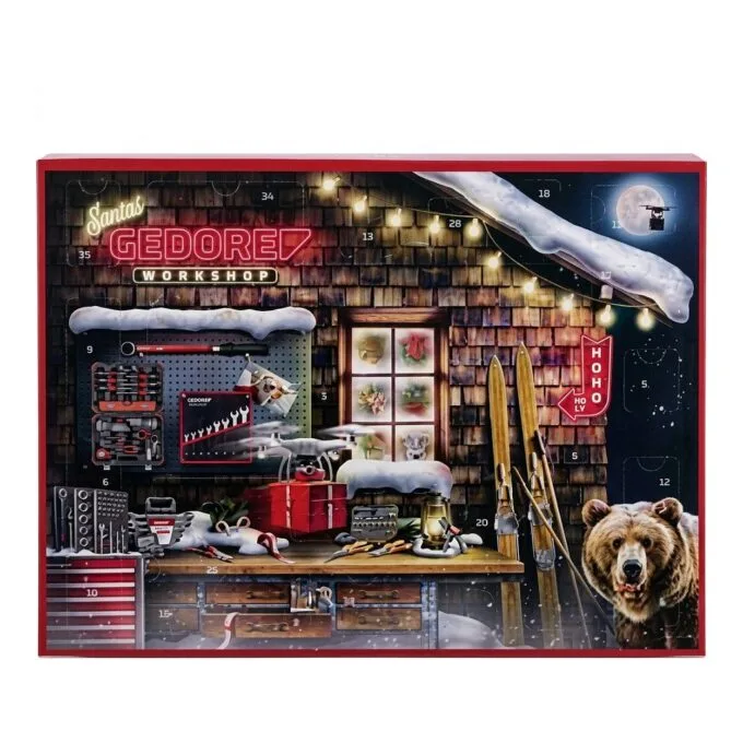 red Adventskalender 2025 (schwarz/rot, 51-teilig, 1/4") — image 1