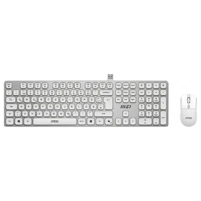 MSI FORGE K210 Combo White DE Keyboard-Maus Combo, wireless — image 1