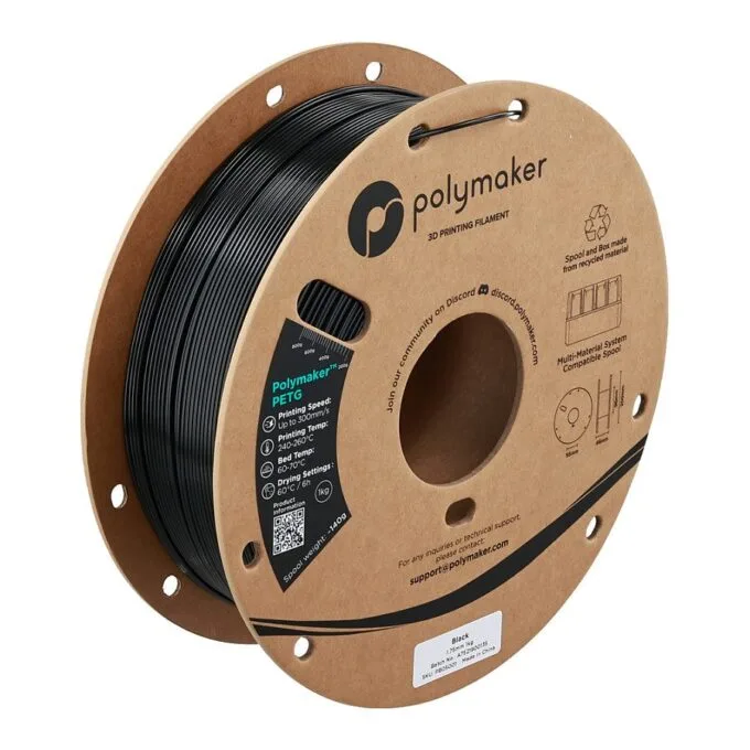 PETG 1,75mm BLACK 1kg — image 1