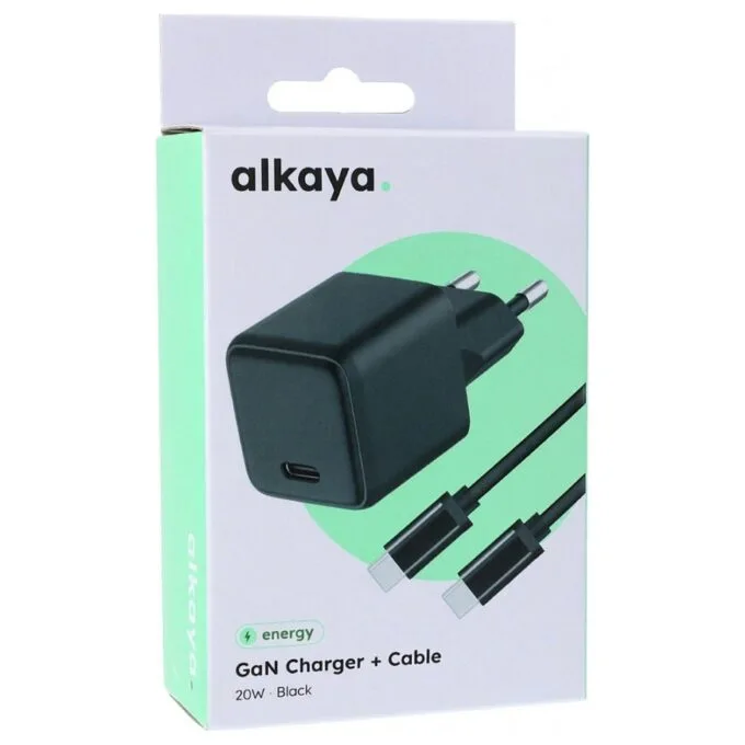 alkaya NEXUS Speed Flex Charger Set GaN Technologie 20W schwarz — image 1