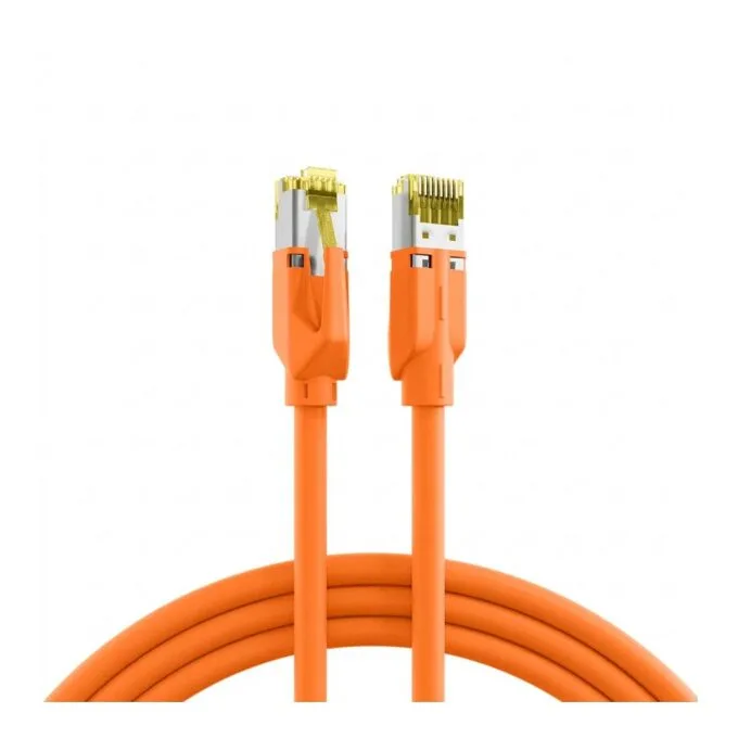 EFB RJ45 Patchkabel Cat.6A S/FTP LSZH Draka UC900 TM31 orange 0,25m — image 1