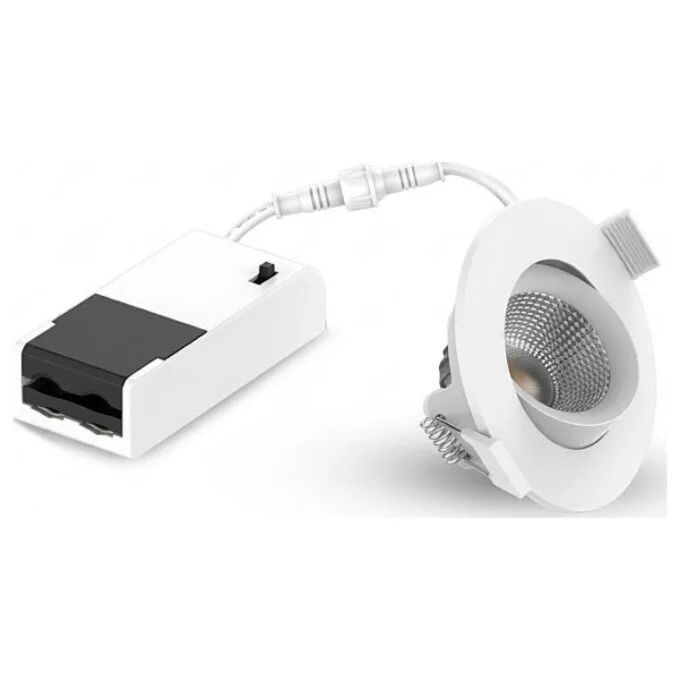 SPR-6W-XWW Einbaustrahler, IP44, Alu., schwenkb. Lichtfarbe einstellbar — image 1