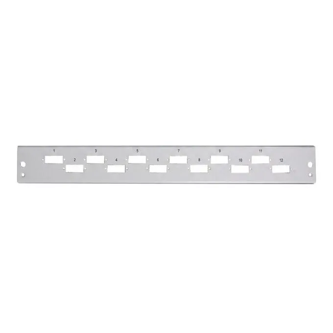 EFB Frontplatte 1HE 24SCs (24LCD) waagerecht versetzt RAL7035 — image 1