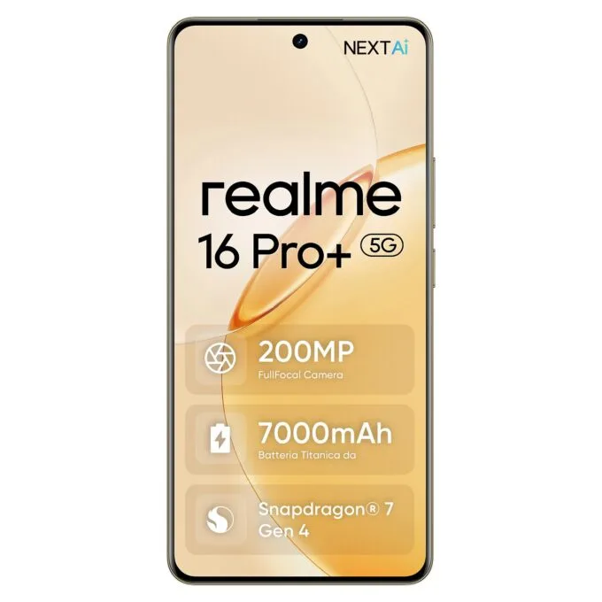 Realme 16 Pro+ 5G Dual Sim 12RAM 512GB gold — image 1