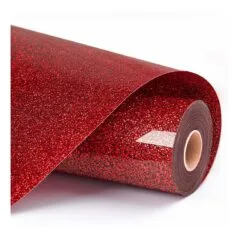 LOKLiK Plotterfolie Glitzer - Rot - 30,5 x 90 cm
