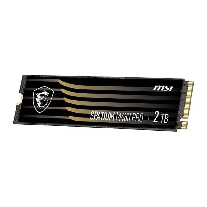 MSI Spatium M480 PRO PCIE 4.0 NVME M.2 2TB internal solid state drive — image 1