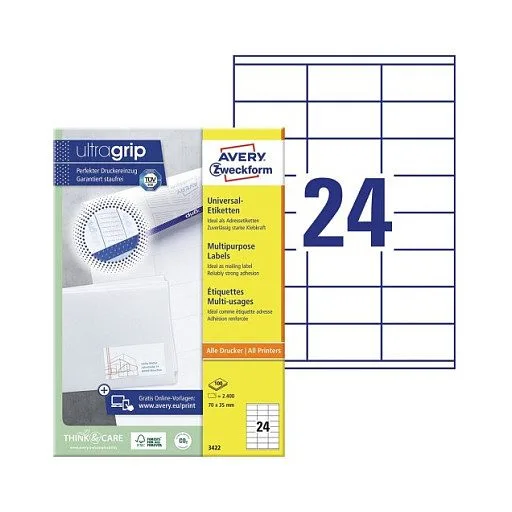 Avery 3422 self-adhesive label — image 1