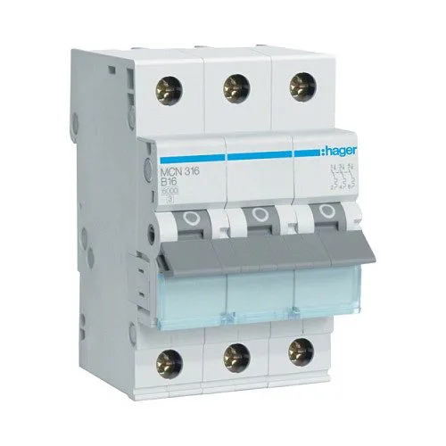 Hager MCN316 circuit breaker — image 1