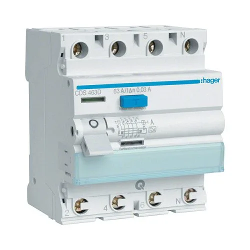 Hager CDS463D circuit breaker — image 1