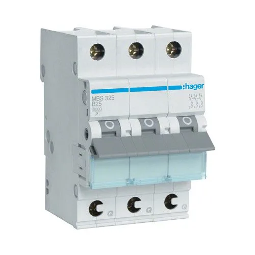 Hager MBS325 circuit breaker — image 1