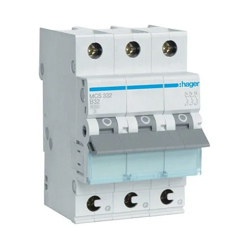 Hager MCS332 circuit breaker — image 1