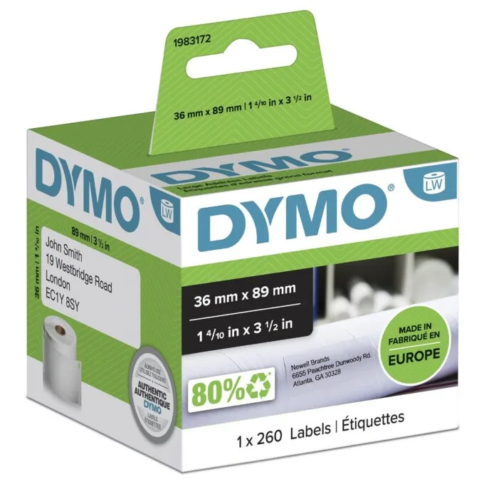 DYMO 1983172 printer label — image 1