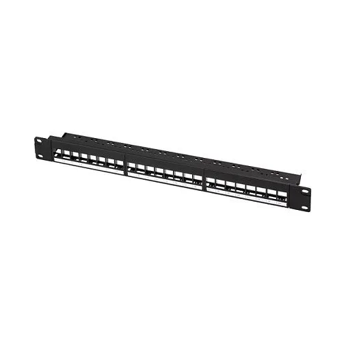 Patchpanel Keystone Modul 1U 24-Port Black LogiLink — image 1