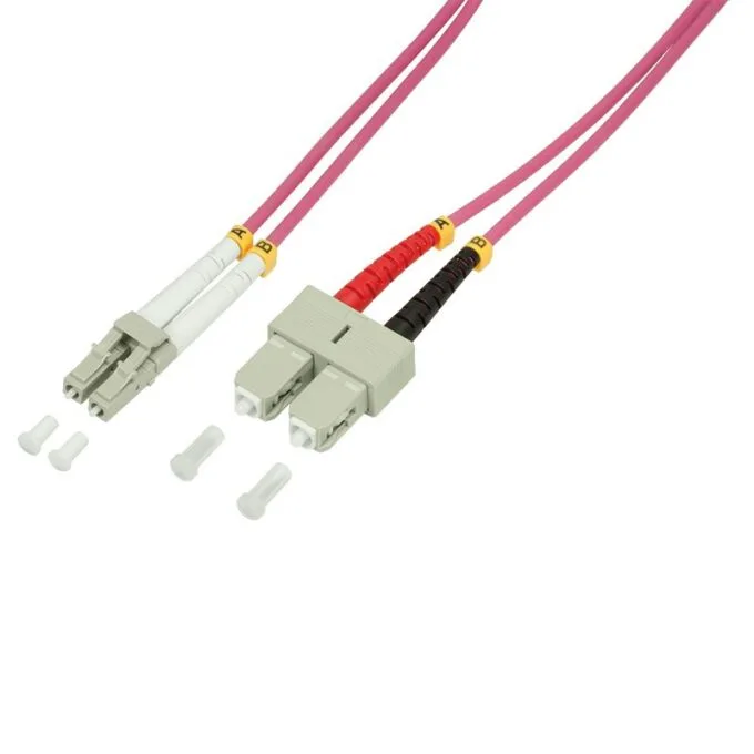 LogiLink światłowód OM4 LC-SC 10.0m fioletowy — image 1