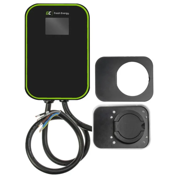 Green Cell EV15RFID electric vehicle charging station — image 1